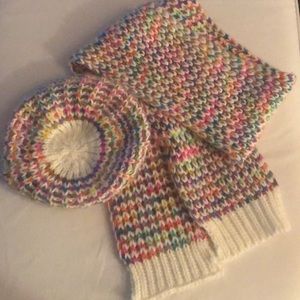 Sold-Multi-Color Beanie & Scarf